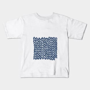 Half Knit Navy Kids T-Shirt